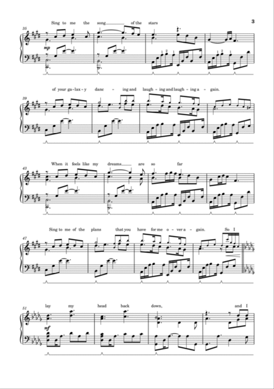 Only Hope Piano Solo scores gallery preview page 3