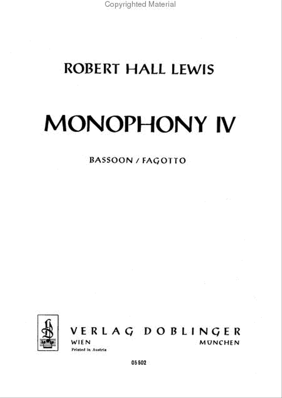 Monophony IV School and Community scores gallery preview page 2