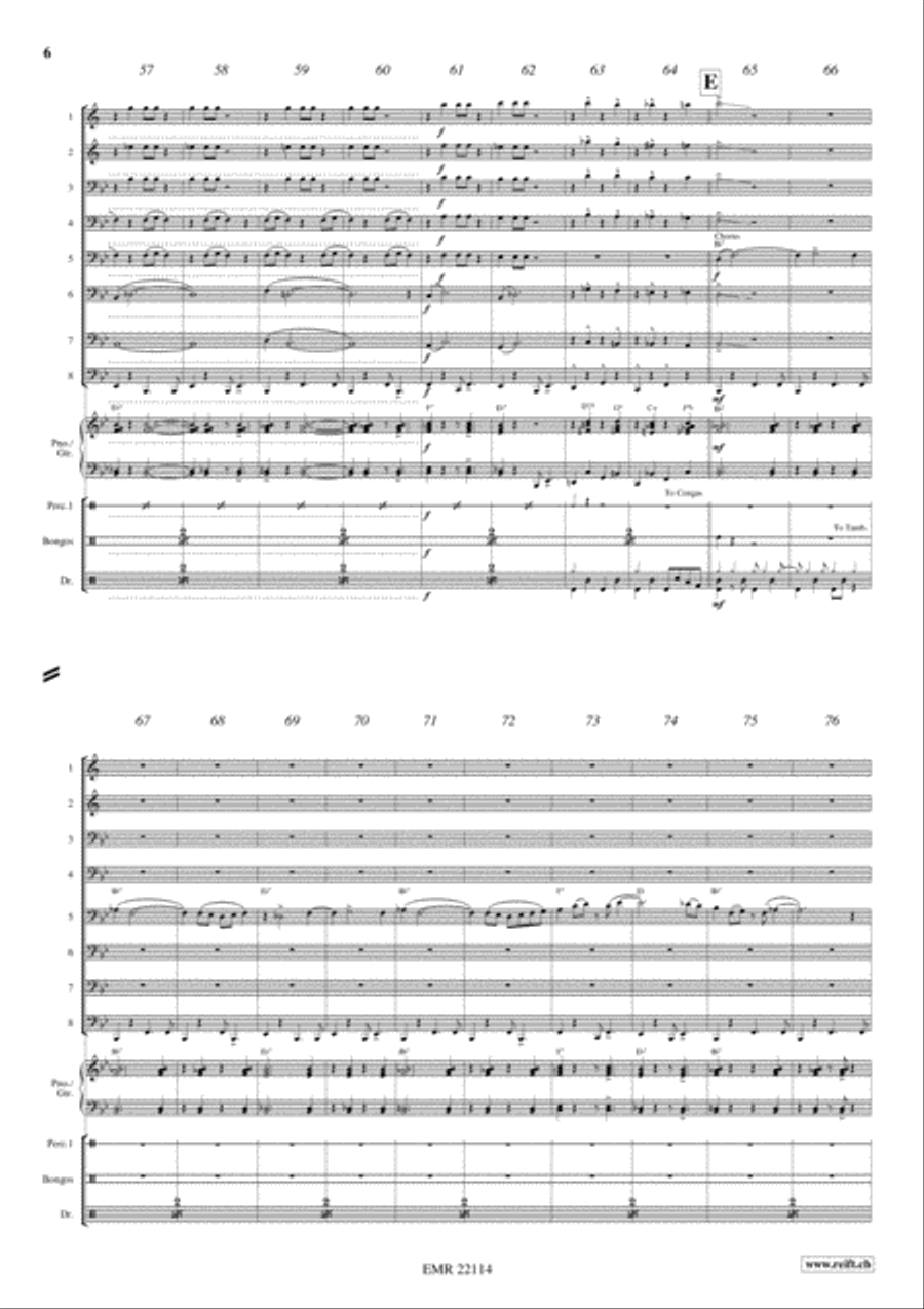 Bahia Blues Brass Ensemble scores gallery preview page 6
