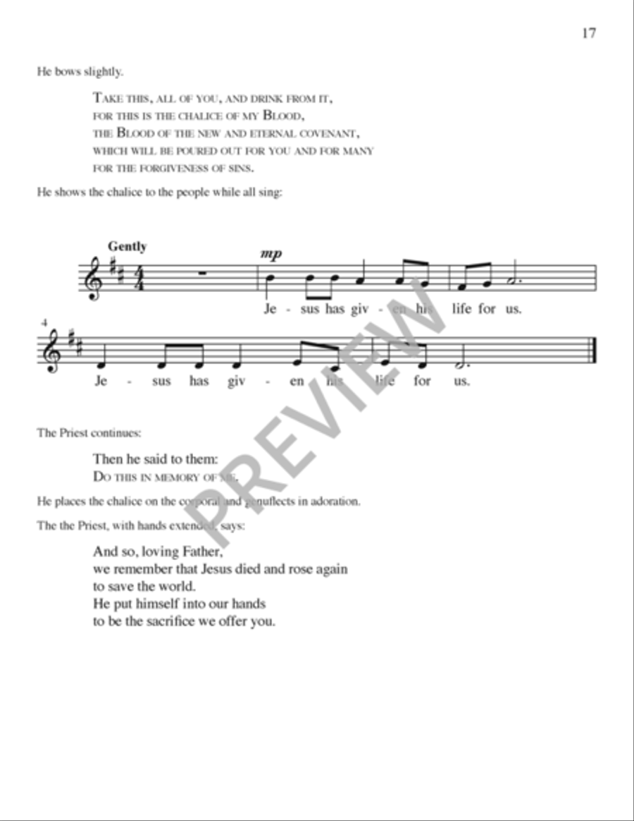 Ruah - Presider edition Ruah - Presider edition C Instrument scores gallery preview page 17