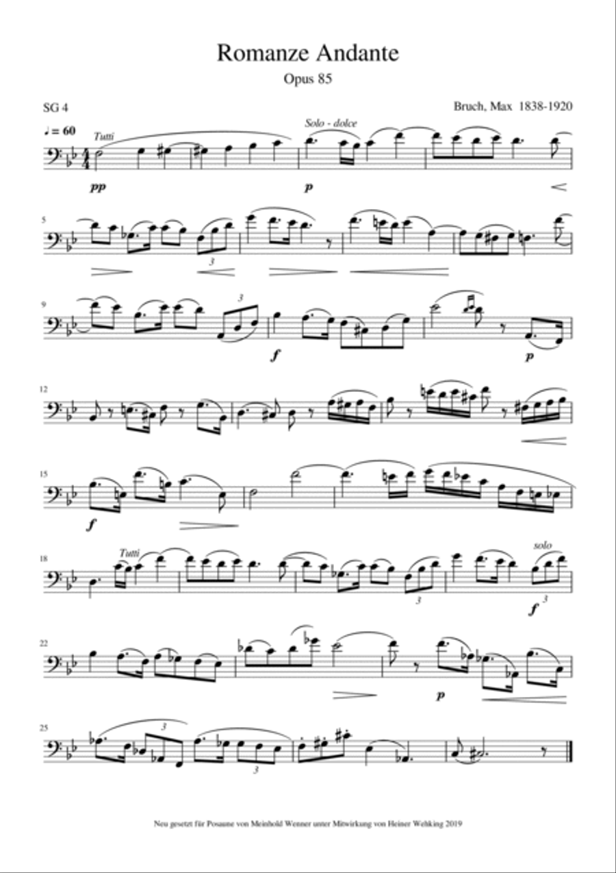 41 Pieces Grade 4 (of 6 - easy to difficult) Stücke Trombone Solo Posaune Trombone Solo Posaune Sol