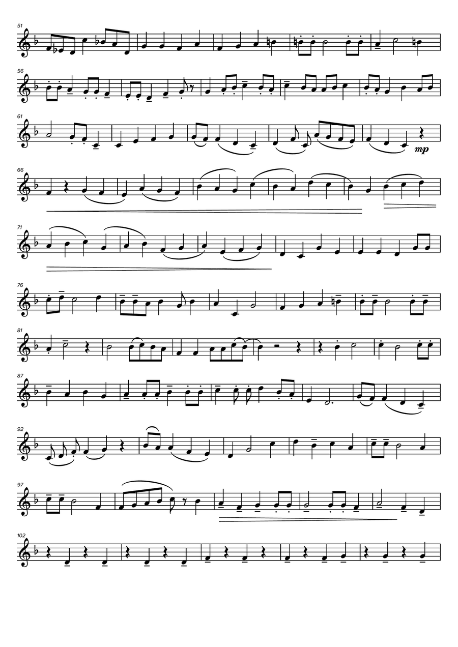 Fanfare of Shadows and Light B-Flat Trumpet scores gallery preview page 2