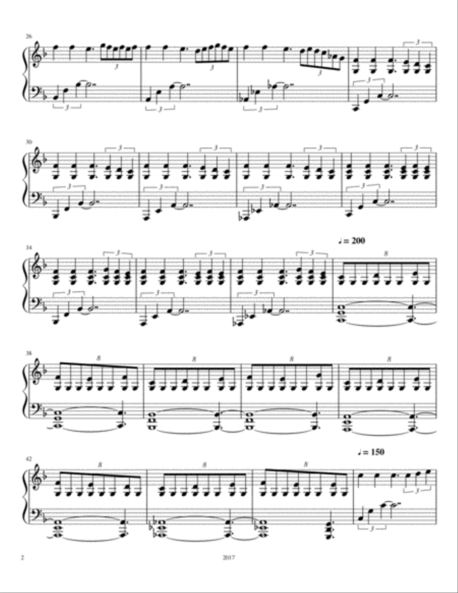 Aquarium Piano Solo scores gallery preview page 2