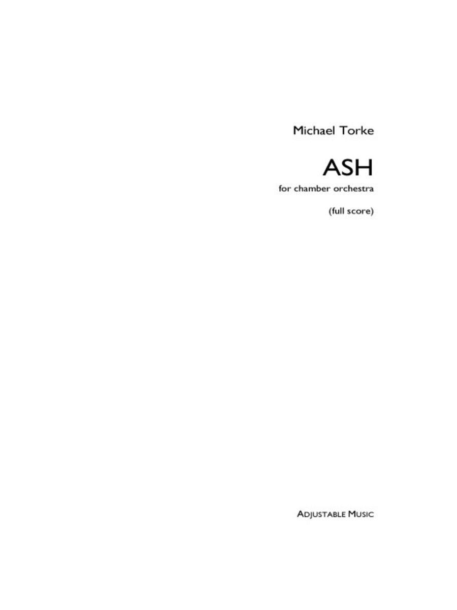 Ash Ash Chamber Orchestra scores gallery preview page 1