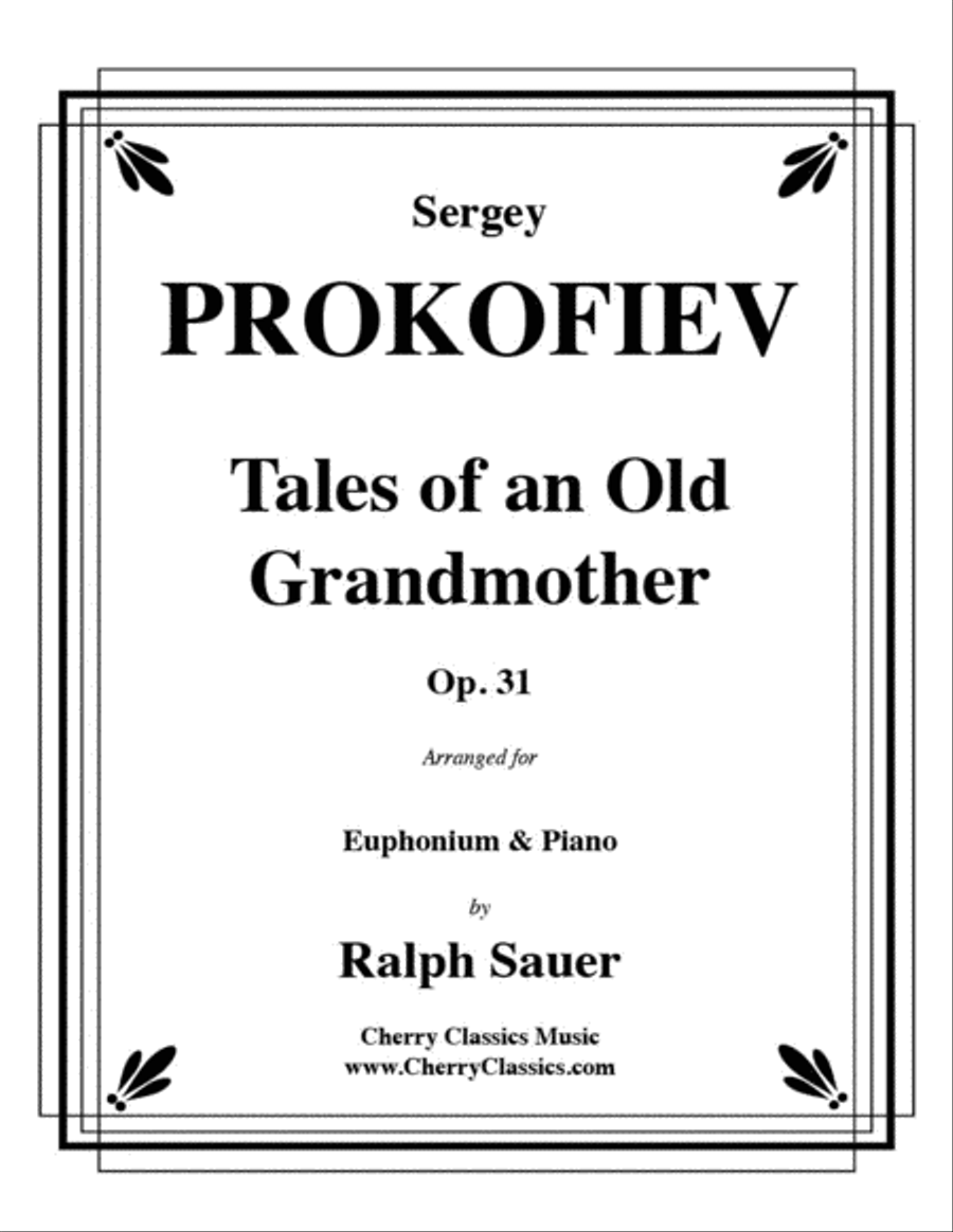 Tales of an Old Grandmother, Op. 31 for Euphonium & Piano Euphonium scores gallery preview page 1