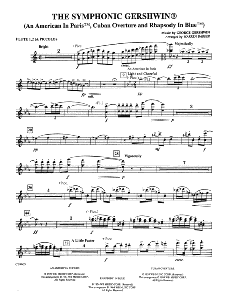 The Symphonic Gershwin: 1st & 2nd Flute