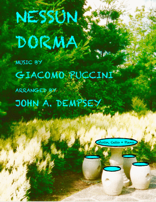 Book cover for Nessun Dorma (Piano Trio): Violin, Cello and Piano