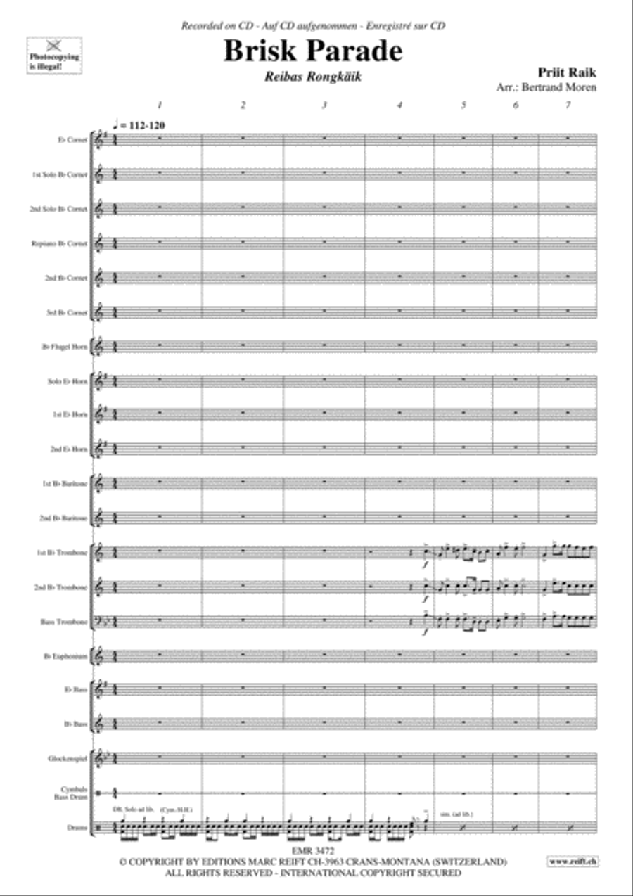 Brisk Parade Brisk Parade Brass Band scores gallery preview page 4