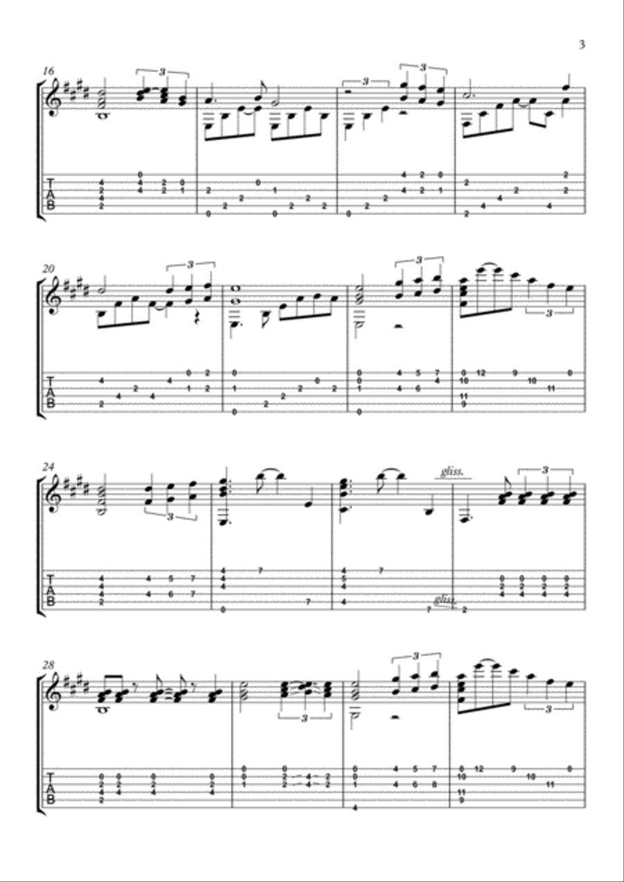 Sol de Invierno con Gin Sol de Invierno con Gin Electric Guitar scores gallery preview page 3