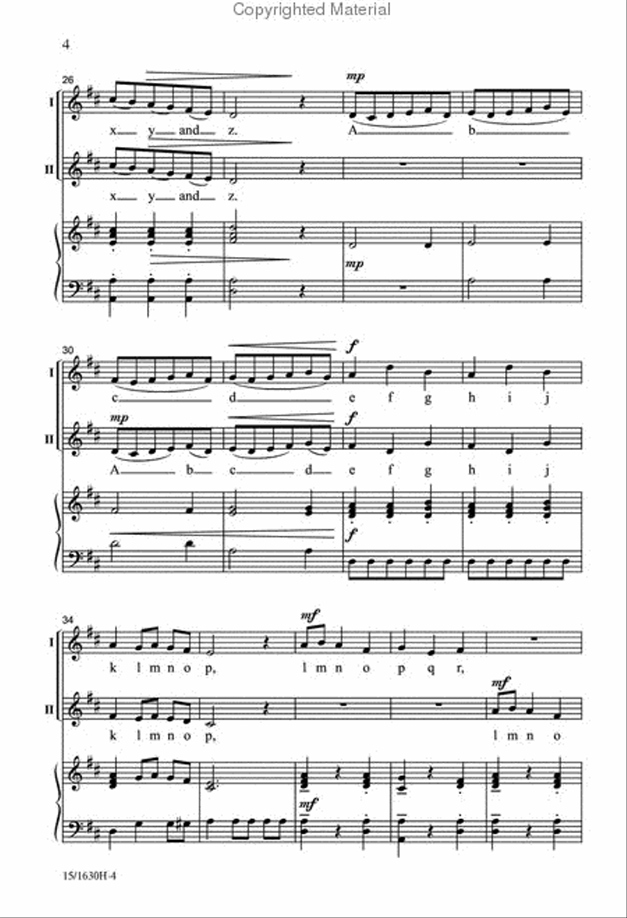 A Little Mozart A Little Mozart 2-Part scores gallery preview page 4