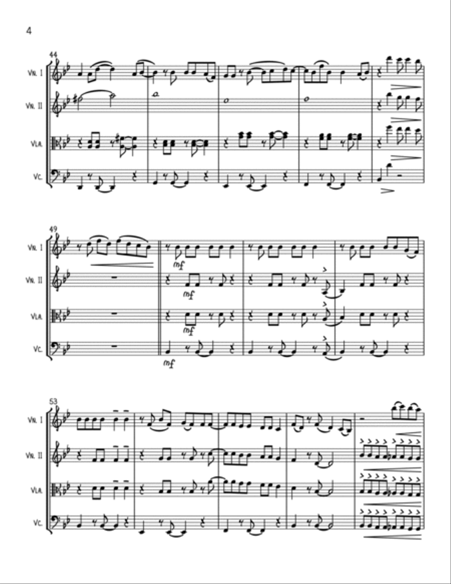 Made You Look String Quartet scores gallery preview page 4