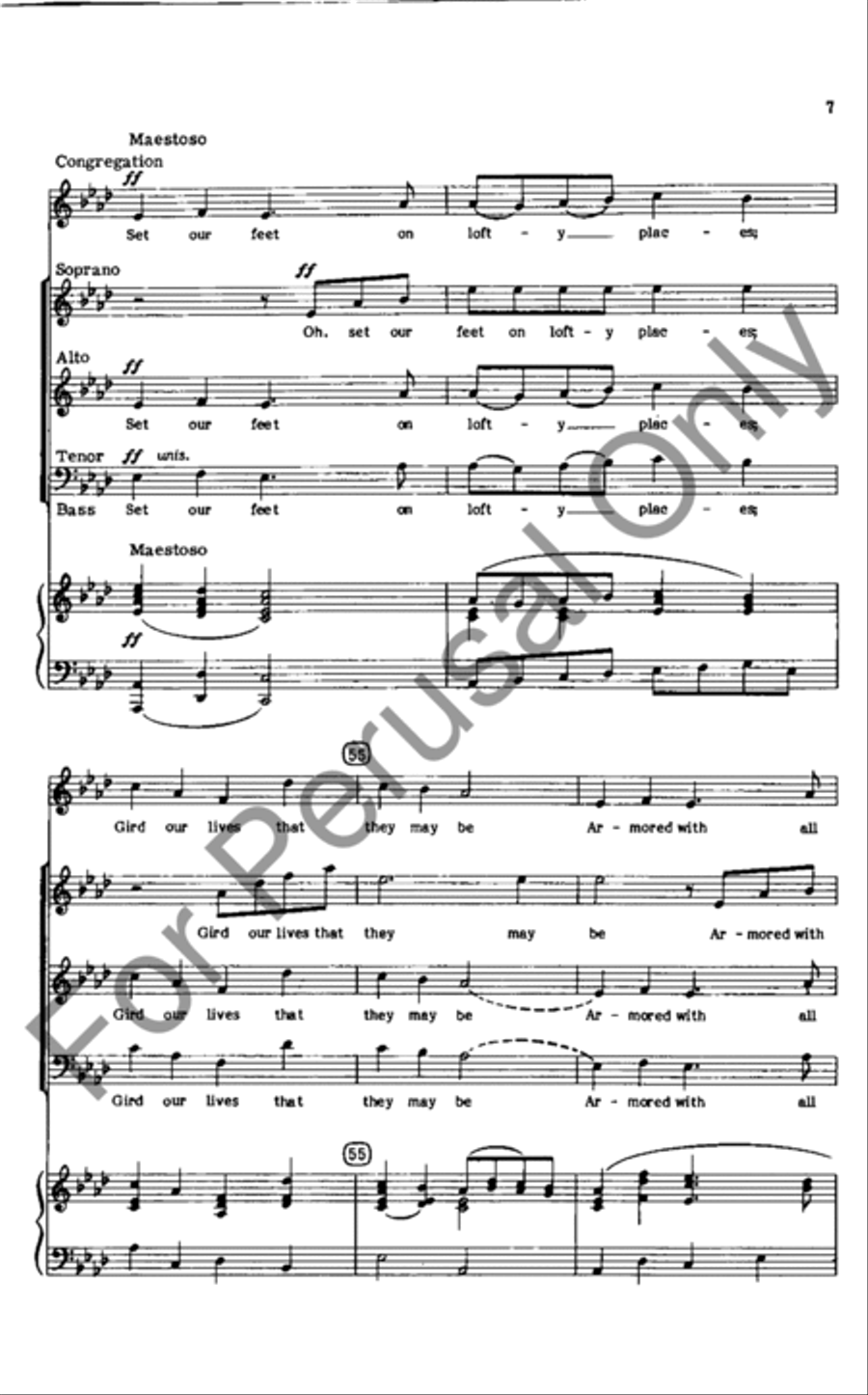 God Of Grace And God Of Glory (Choral Score) 4-Part scores gallery preview page 7