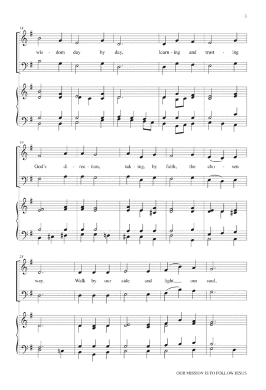 Our Mission Is to Follow Jesus 3-Part scores gallery preview page 4