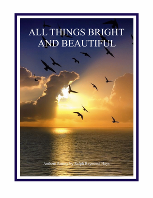 All Things Bright and Beautiful (for clarinet duo)