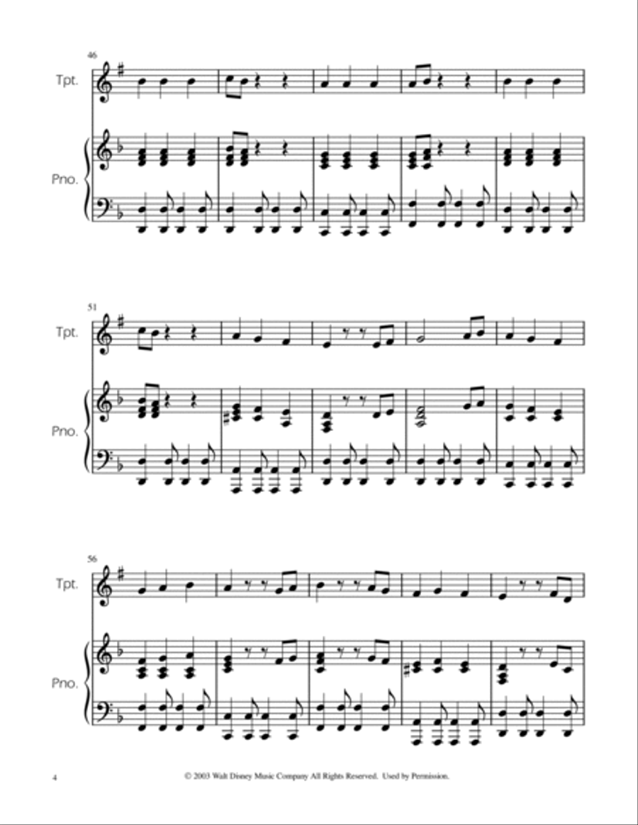 He's A Pirate B-Flat Trumpet scores gallery preview page 4