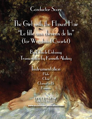Book cover for The Girl with the Flaxen Hair (for Woodwind Quartet)