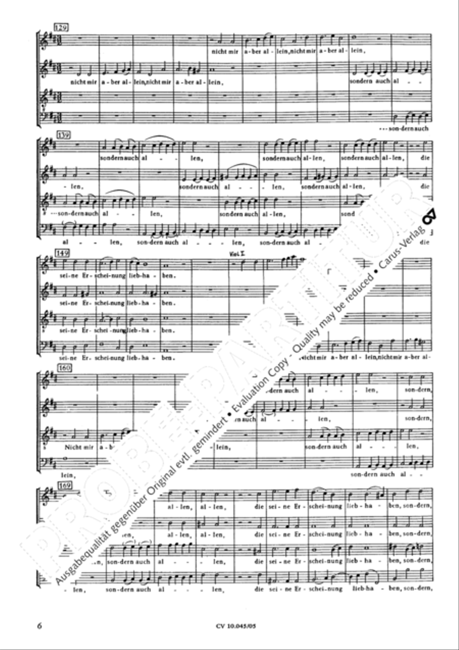 Die Zeit meines Abschieds ist vorhanden 4-Part scores gallery preview page 7