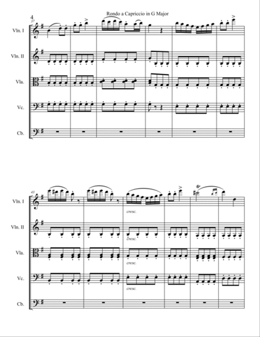 Rage over a Lost Penny String Orchestra scores gallery preview page 6