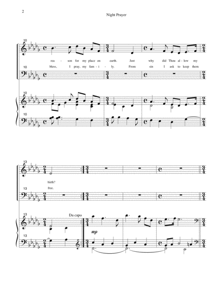 Night Prayer for SATB Voices, Children's Voices and Piano image number null