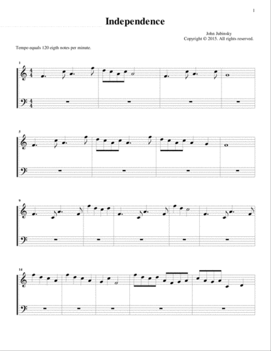 Independence Small Ensemble scores gallery preview page 1
