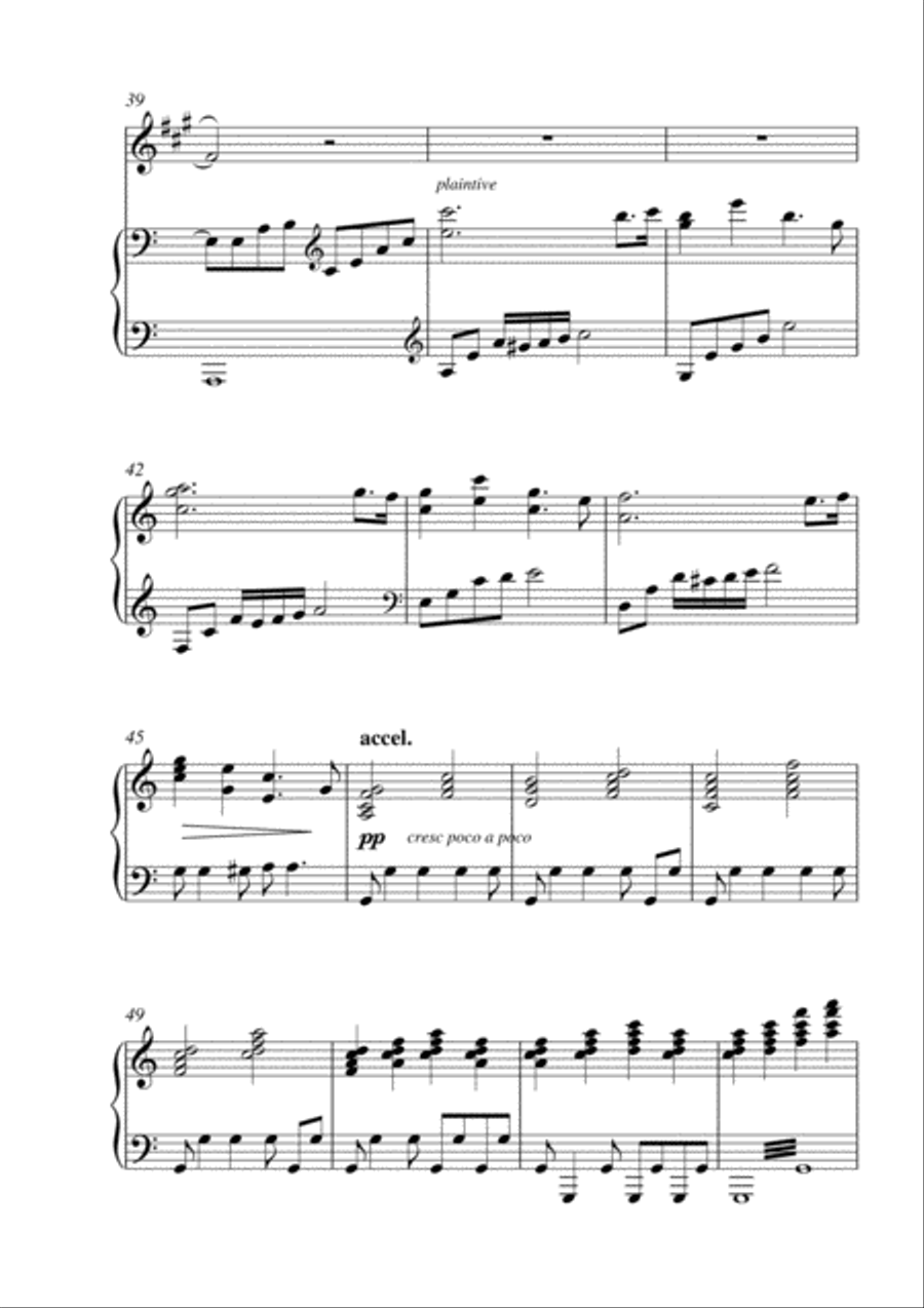 Largo Sentimentale Largo Sentimentale Alto Saxophone scores gallery preview page 5
