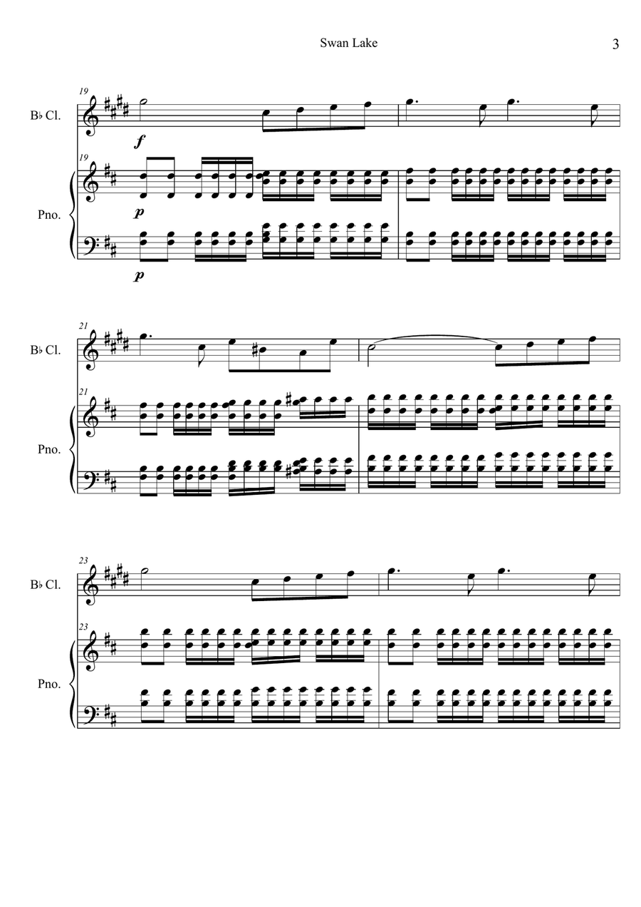 Tchaikovsky's The Flight of Swans - Score and Parts Woodwind Duet scores gallery preview page 4