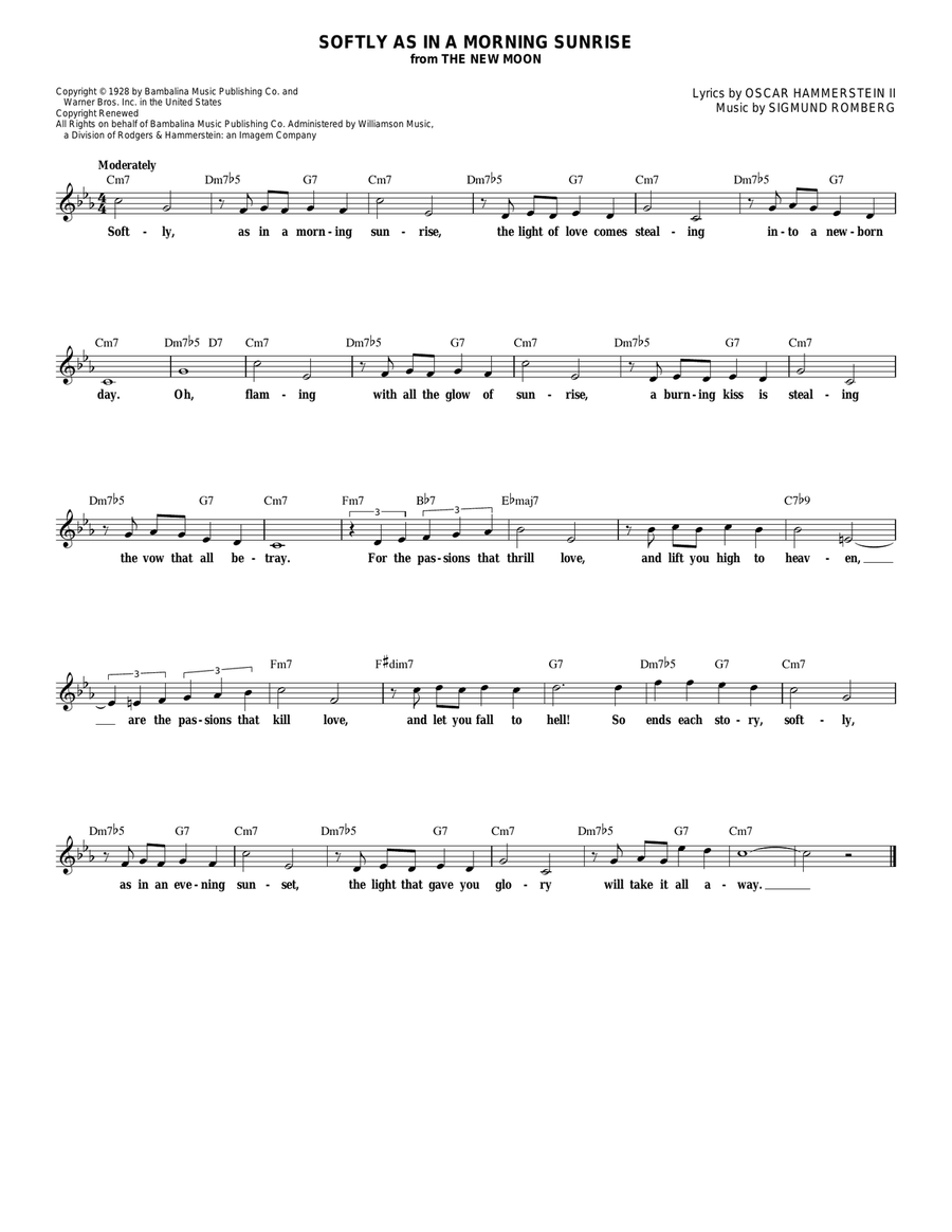 Softly As In A Morning Sunrise Guitar scores gallery preview page 1