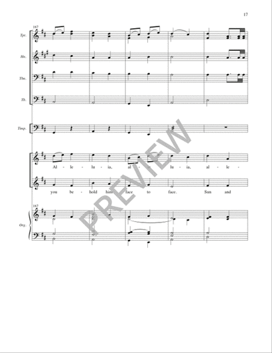 Praise, My Soul, the King of Heaven - Full Score and Parts 4-Part scores gallery preview page 18