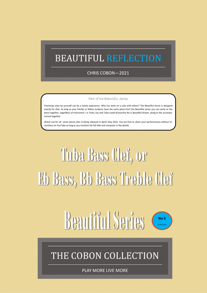 No.5 Beautiful Reflection (Tuba, Eb Bass or Bb Bass) image number null