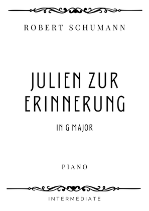 Schumann - Julien zur Erinnerung (from Kinder Sonate) in G Major - Intermediate