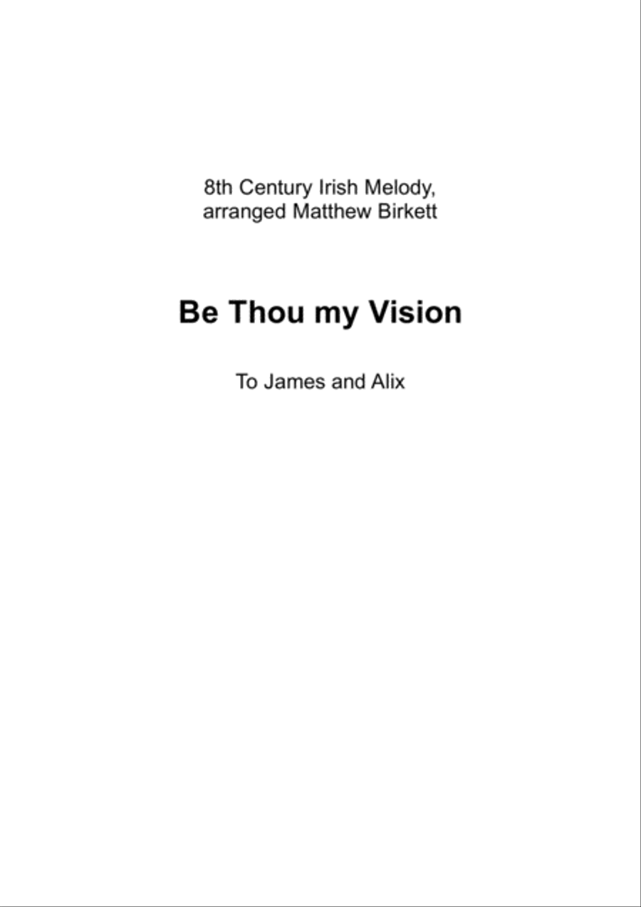 Be Thou My Vision