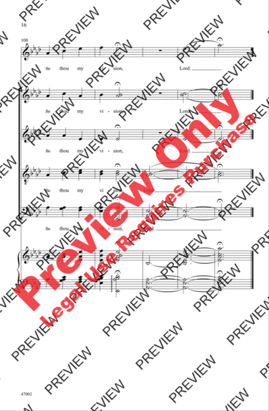 Be Thou My Vision Be Thou My Vision 4-Part scores gallery preview page 16