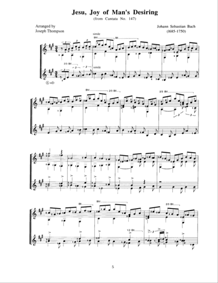 Baroque Masterworks for Two Guitars Lute scores gallery preview page 6
