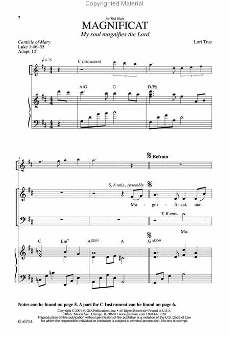 Magnificat 2-Part scores gallery preview page 2