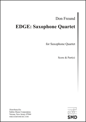 Book cover for EDGE: Saxophone Quartet
