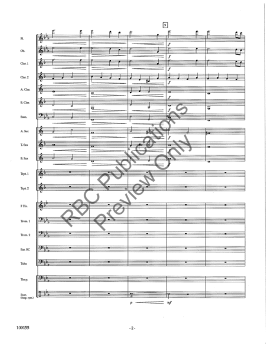 Lyric Essay Concert Band scores gallery preview page 5