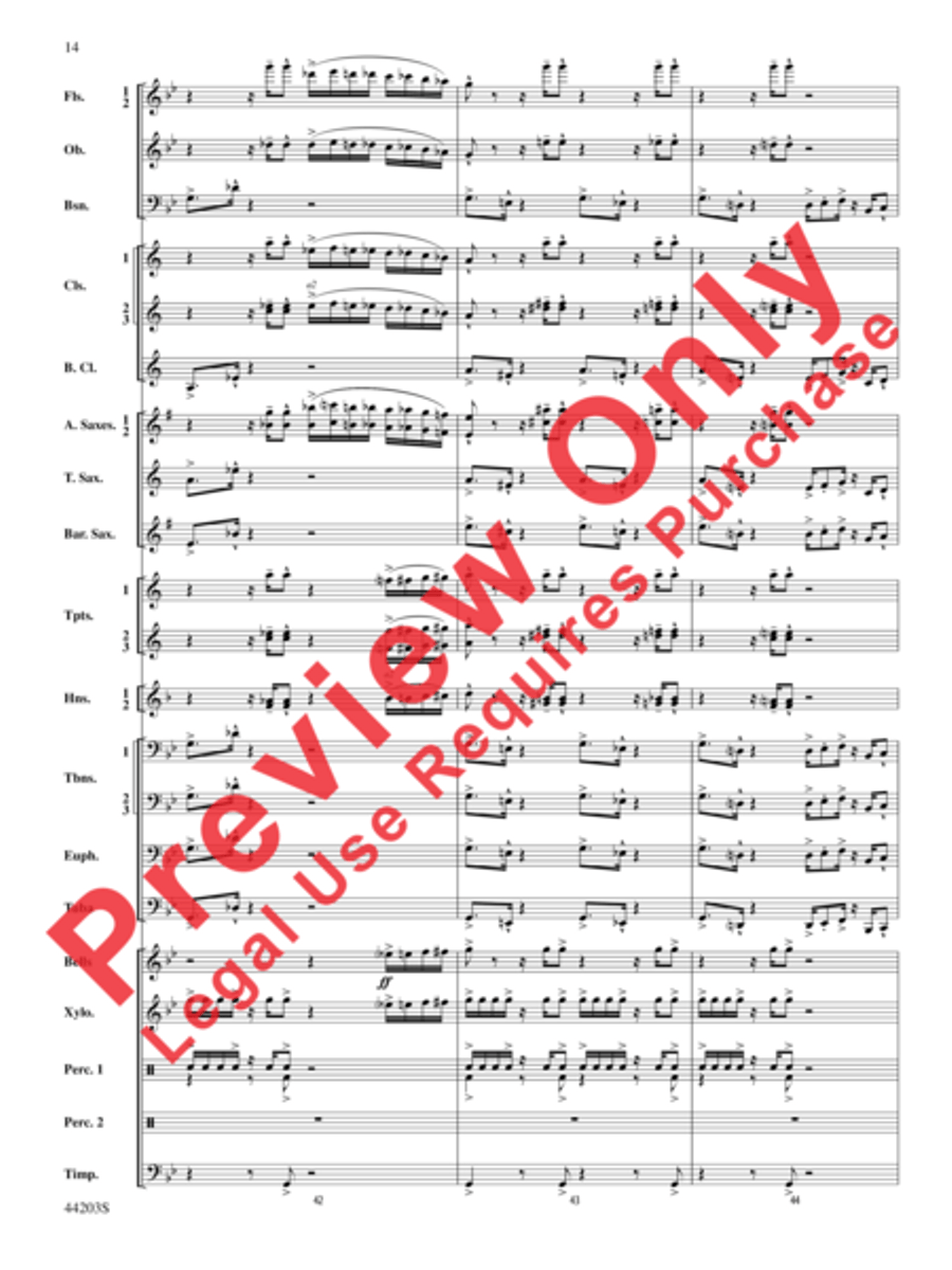 Loco Motion Concert Band scores gallery preview page 6