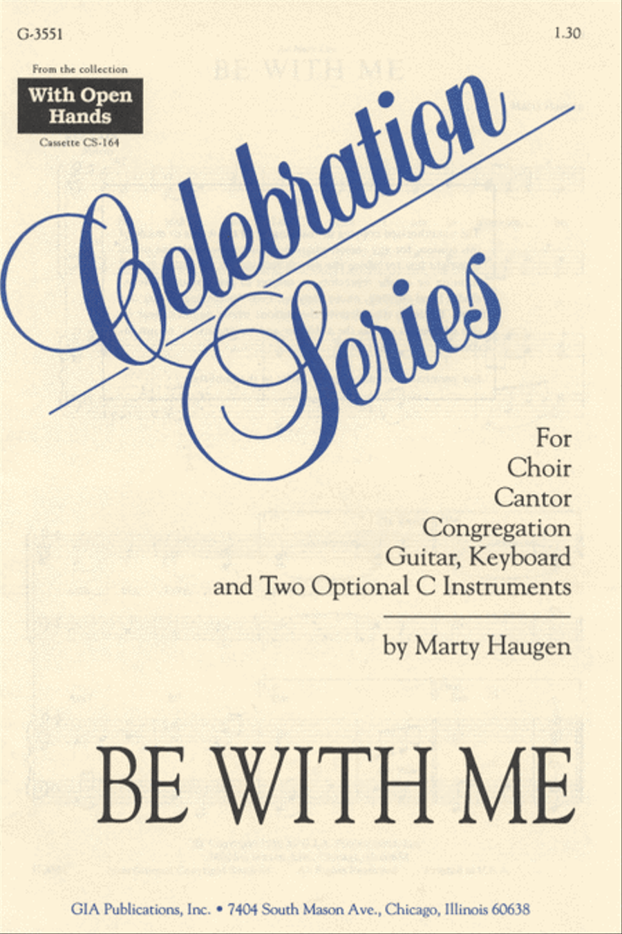 Be With Me 4-Part scores gallery preview page 1