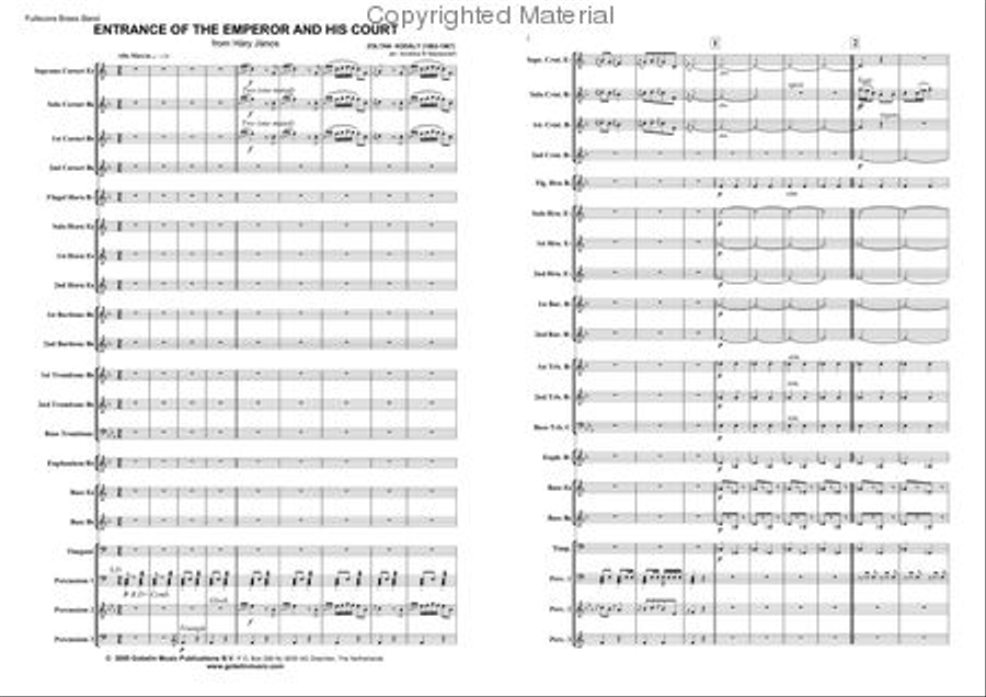 Entrance of the Emperor and his Court Brass Band scores gallery preview page 2