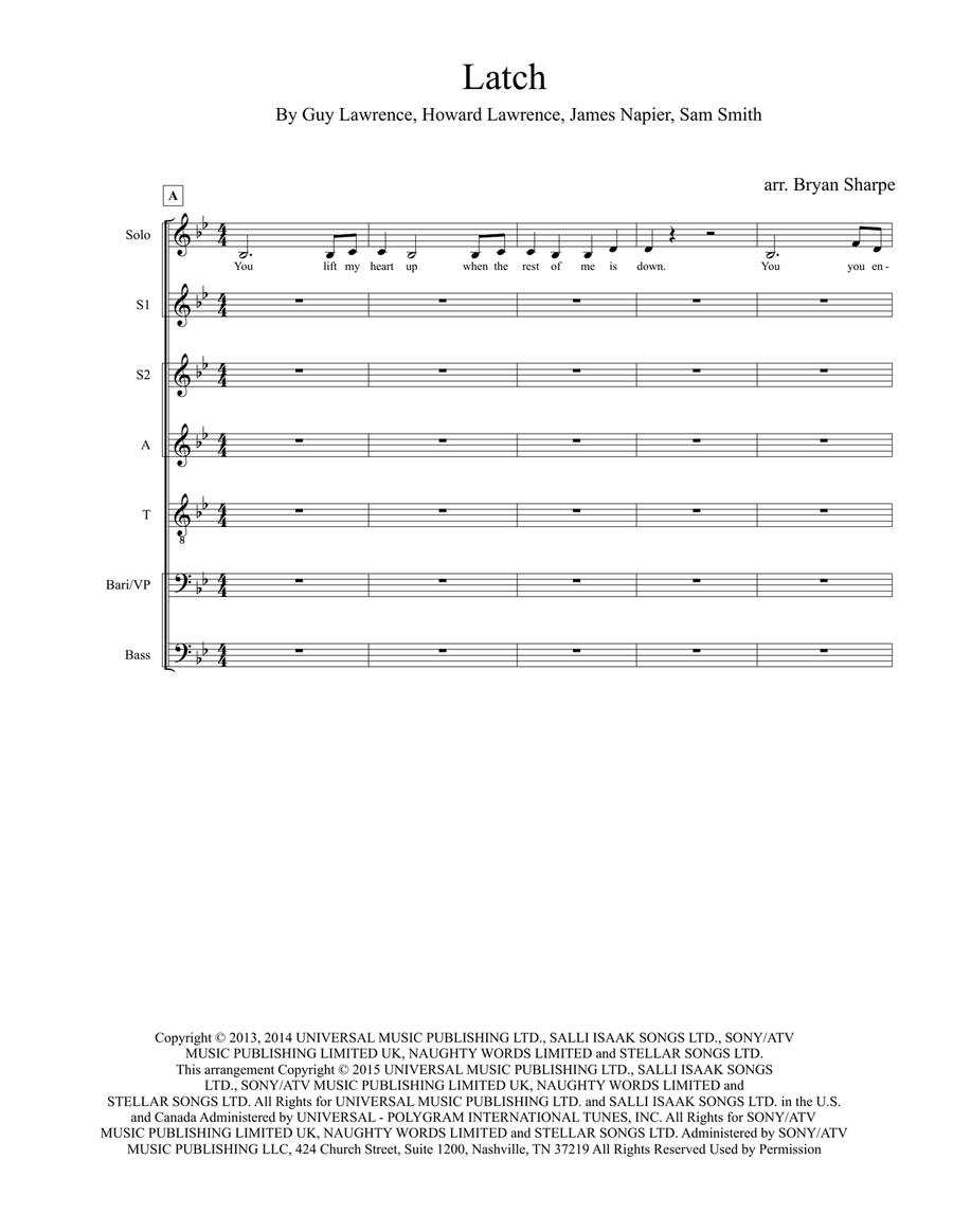 Latch 4-Part scores gallery preview page 1