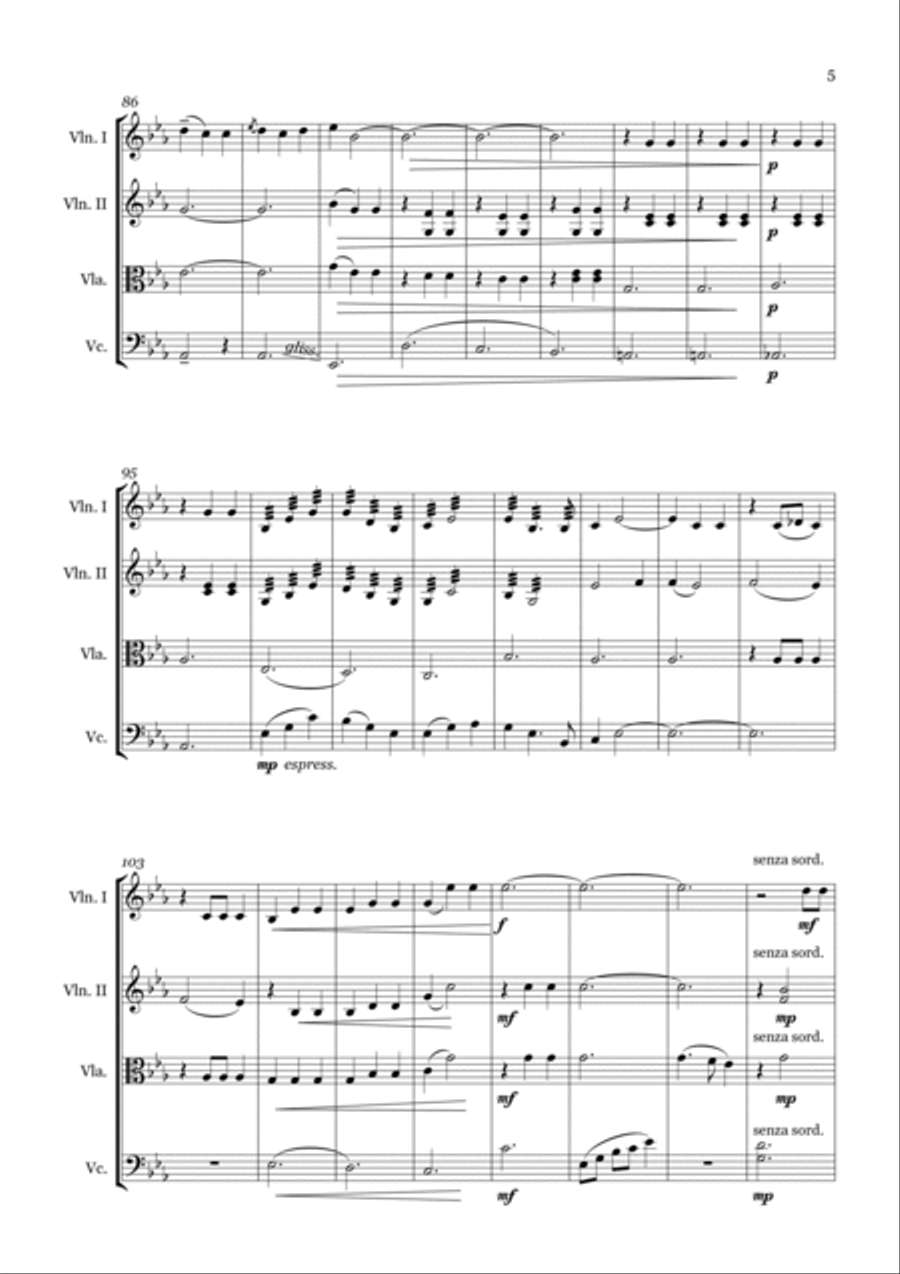 America America String Quartet scores gallery preview page 5
