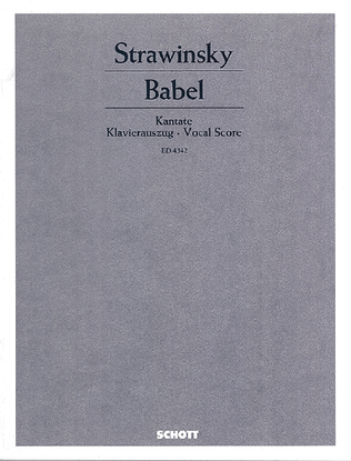 Babel Vocal Score