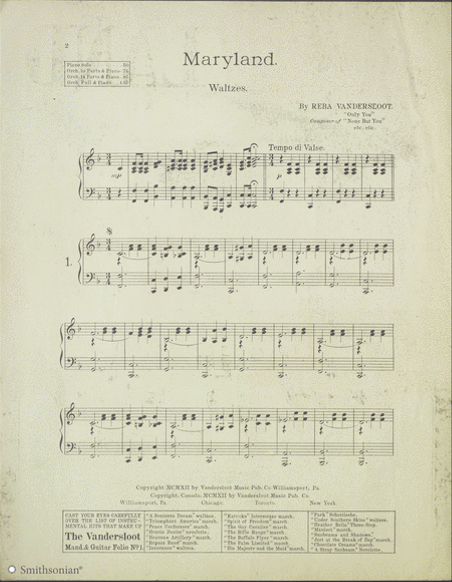 Maryland Maryland Piano Solo scores gallery preview page 2