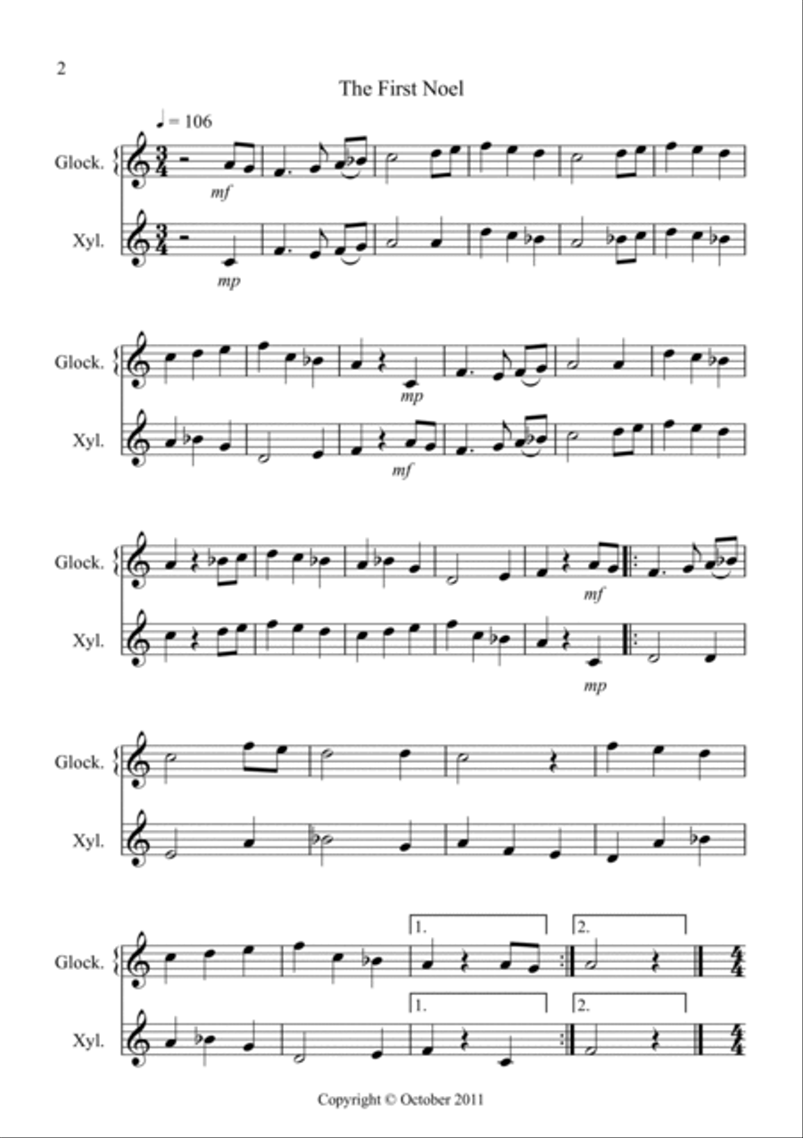 Xylophone christmas music on sale