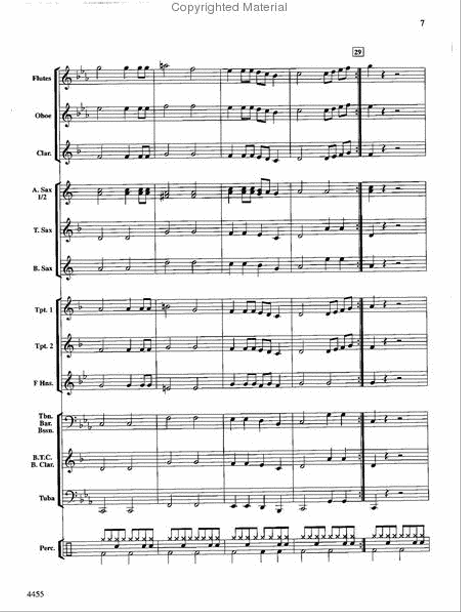 Rattle Snakes! Concert Band scores gallery preview page 7