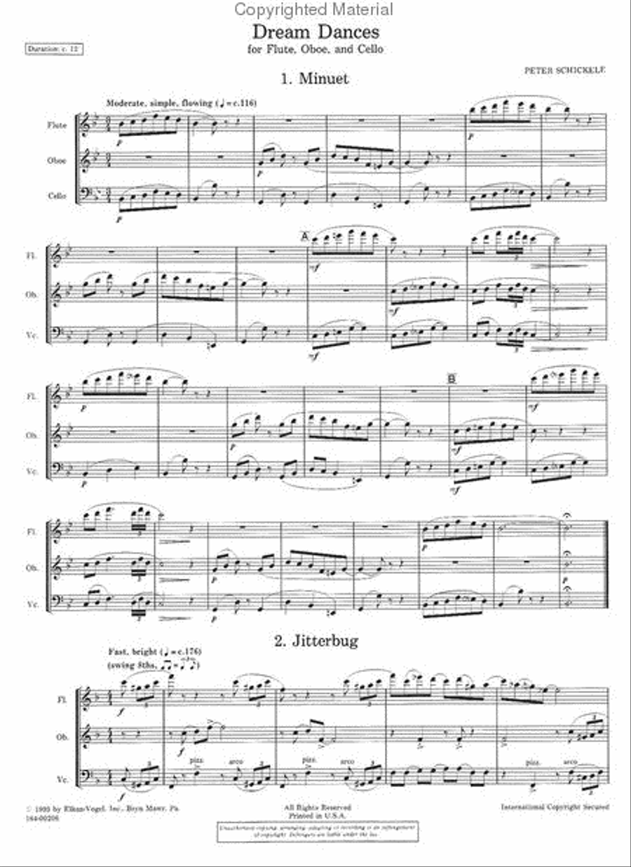 Dream Dances Dream Dances Chamber Music scores gallery preview page 2