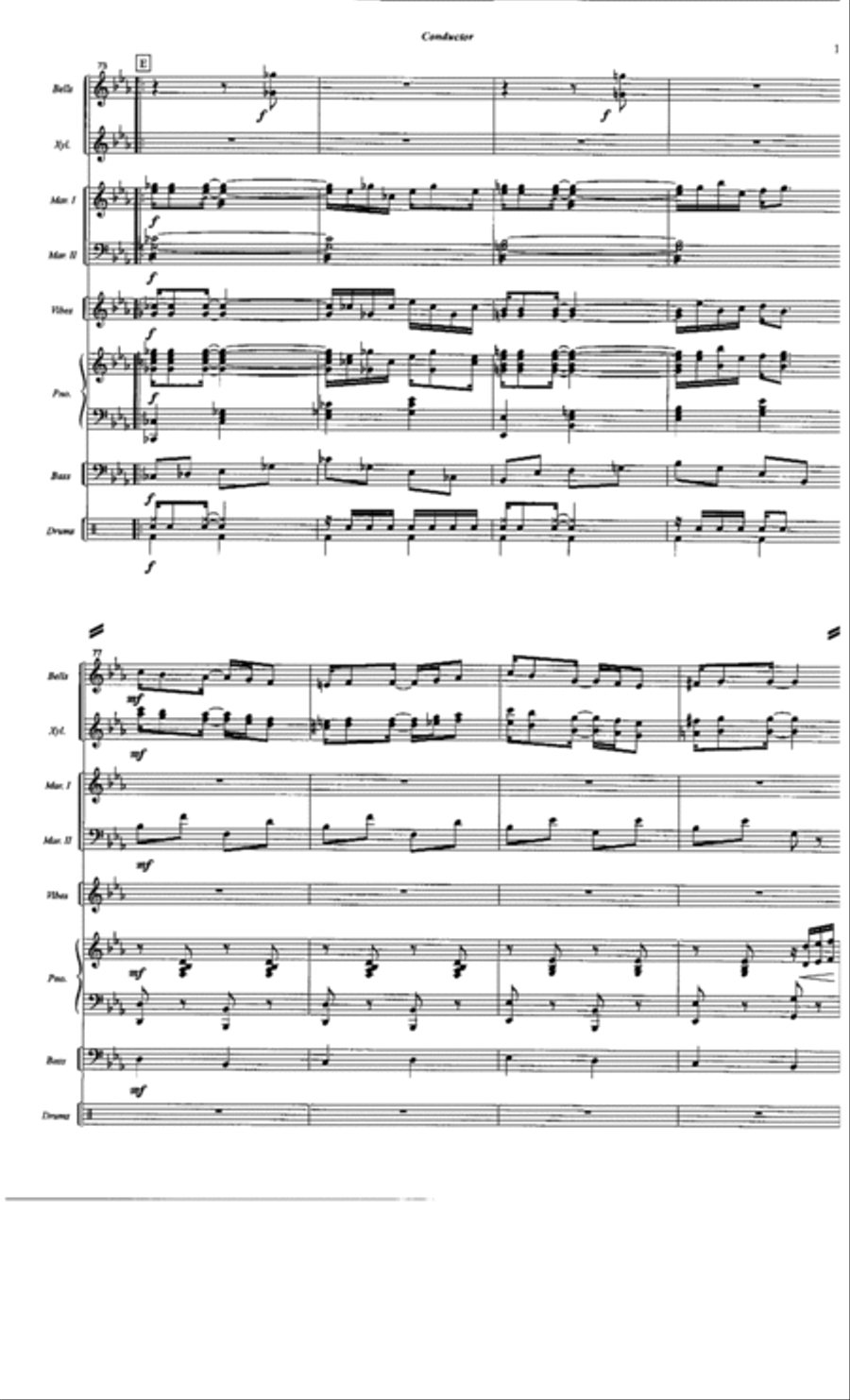 Pine Apple Rag Percussion Ensemble scores gallery preview page 10