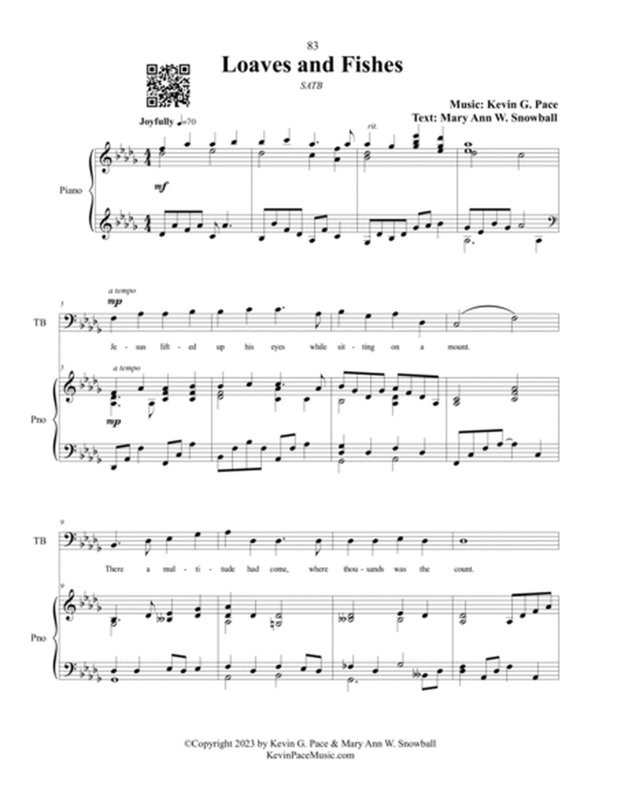 Loaves and Fishes, sacred music for SATB choir image number null