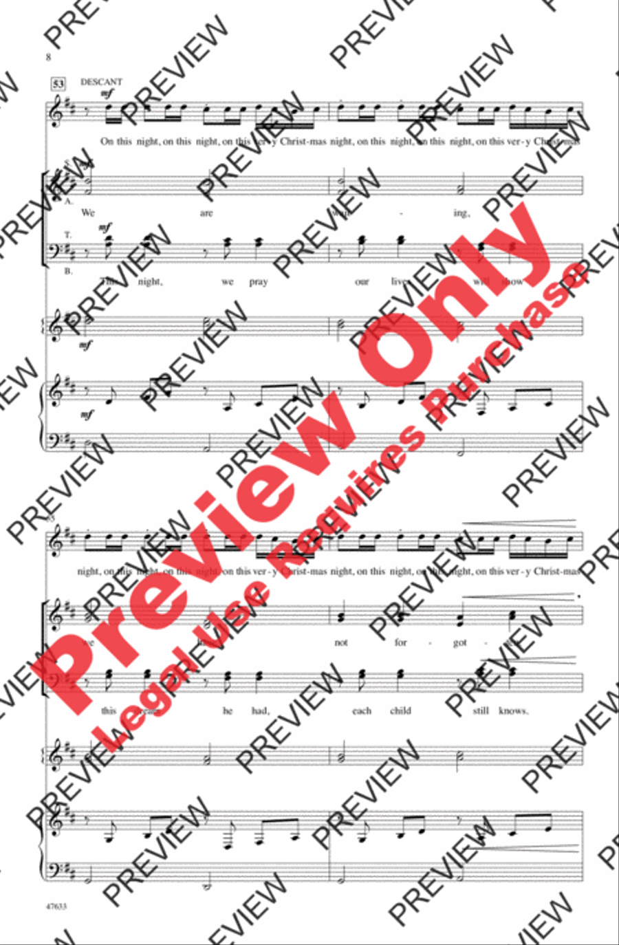 Christmas Canon Christmas Canon 4-Part scores gallery preview page 7