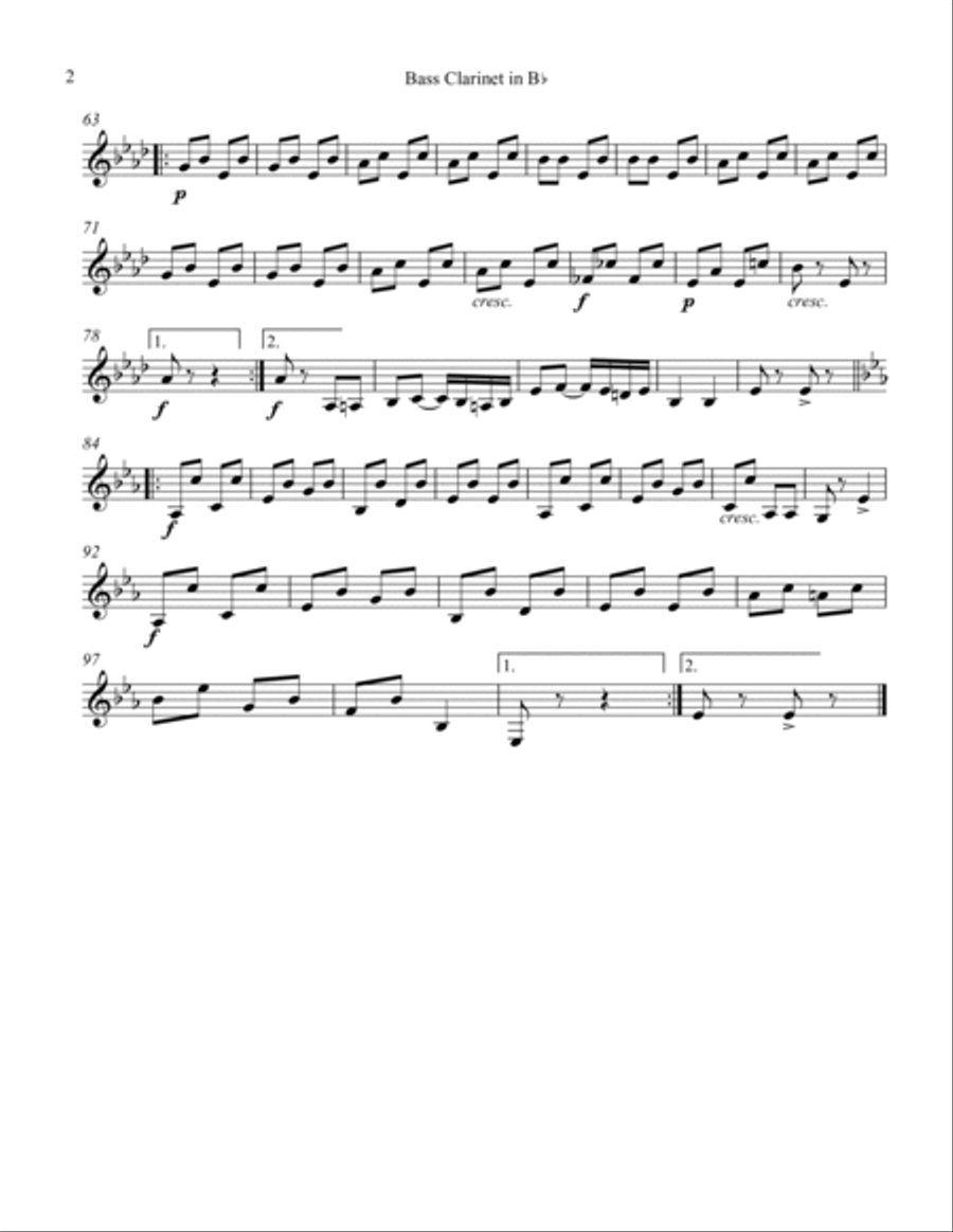 A Breeze from Alabama Woodwind Quartet scores gallery preview page 5